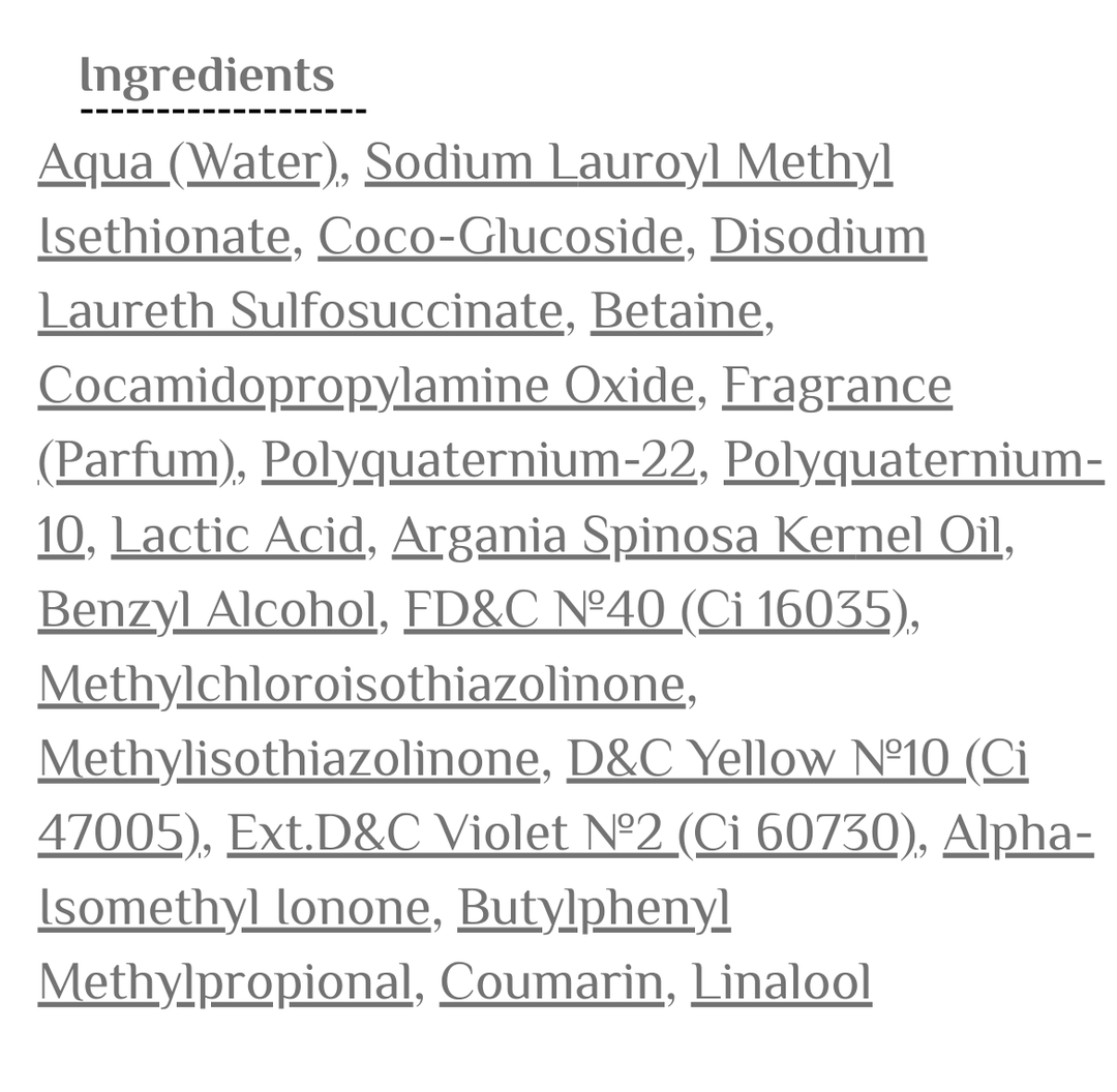 LAKME K.therapy Bio Argan  Hydrating Shampoo - 300ml | لاكمي ثيرابي شامبو بزيت الأرغان مغذي للشعر - 300 مل