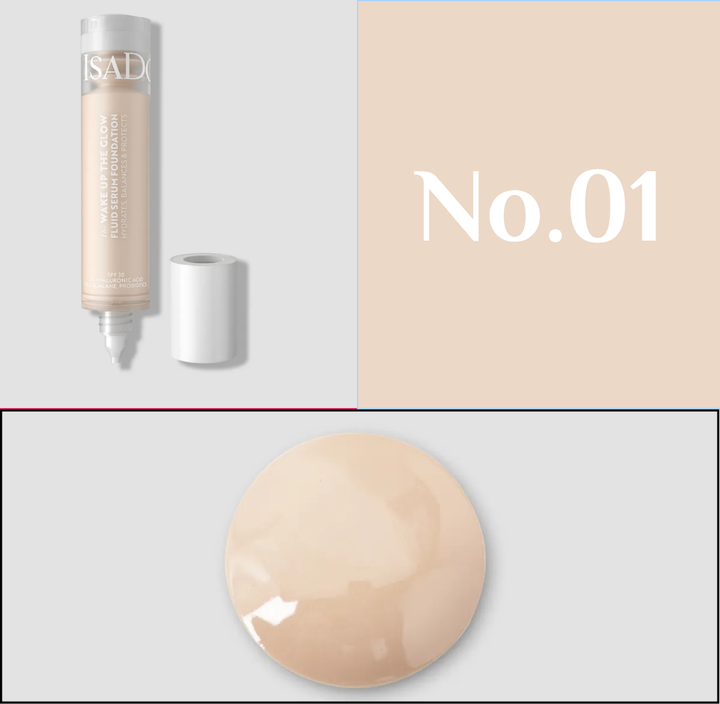 Isadora The Wake Up the Glow Fluid Serum Foundation - 30ml | إيزادورا كريم أساس سائل وايك أب ذا جلو - 30مل