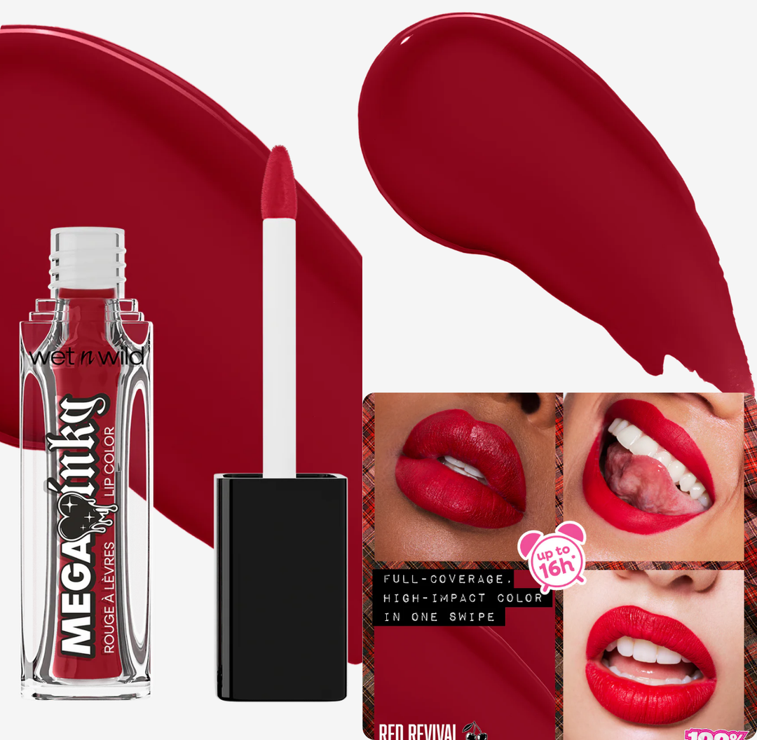 wet n wild Mega Inky Lip Color - 6.5ml | ويت ان وايلد أحمر شفاه سائل مطفي - 6.5 مل