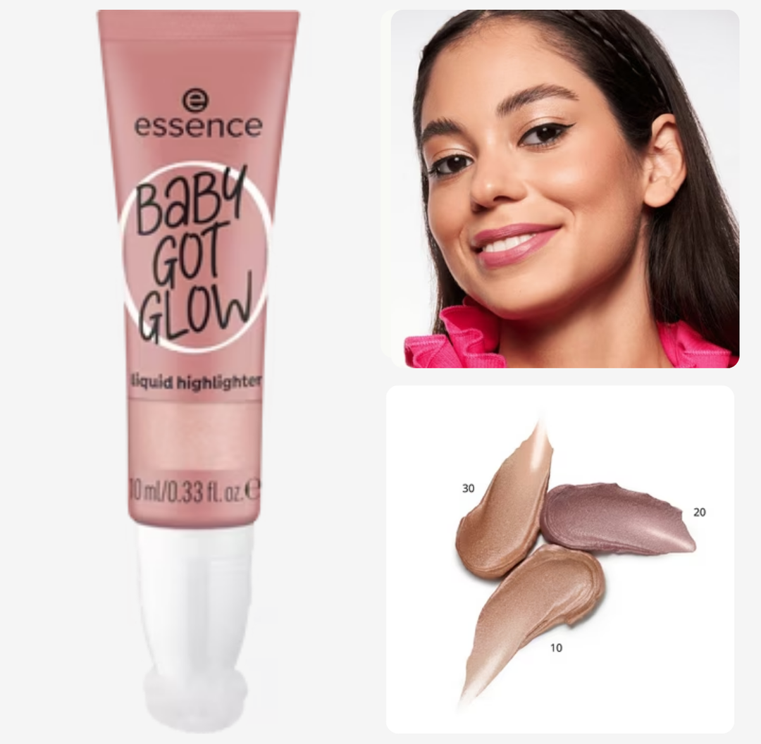 Essence liquid highlighter BABY GOT GLOW 30 Breezy Bronze - 10ml | ايسنس هايلايتر كريمي - 10 مل