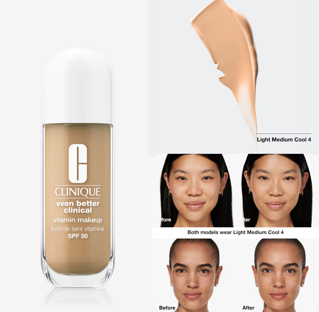 Clinique EVEN BETTER VITAMIN Foundation SPF 50 - 30ml | كلينك فاونديشن مع فيتامين وعامل حماية شمسي - 30 مل