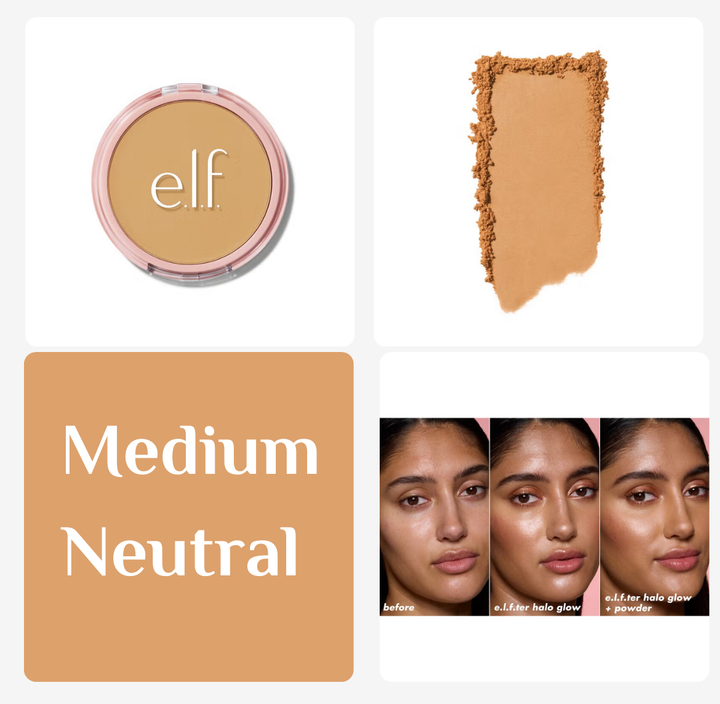 e.l.f. Halo Glow Powder Filter Foundation - 10g | الف بودرة اساس هالو غلو - 10 غ