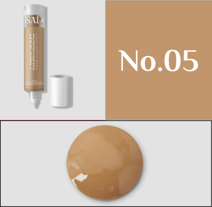 Isadora The Wake Up the Glow Fluid Serum Foundation - 30ml | إيزادورا كريم أساس سائل وايك أب ذا جلو - 30مل