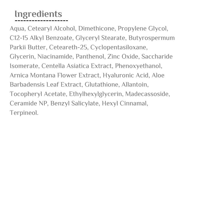 the CEEL Intense Repair & Moisturrizer Crem Cica  Cream - 50ml | ذا سيل كريم سيكا مرطب - 50 مل