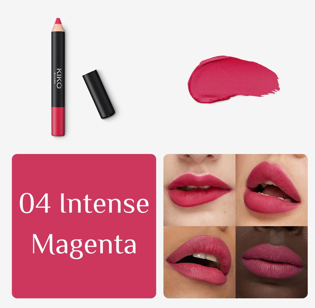 Kiko Milano Smart Fusion Matte Lip Crayon - 1.6g | كيكو قلم تحديد شفاه سمارت فيوجن - 1.6غ