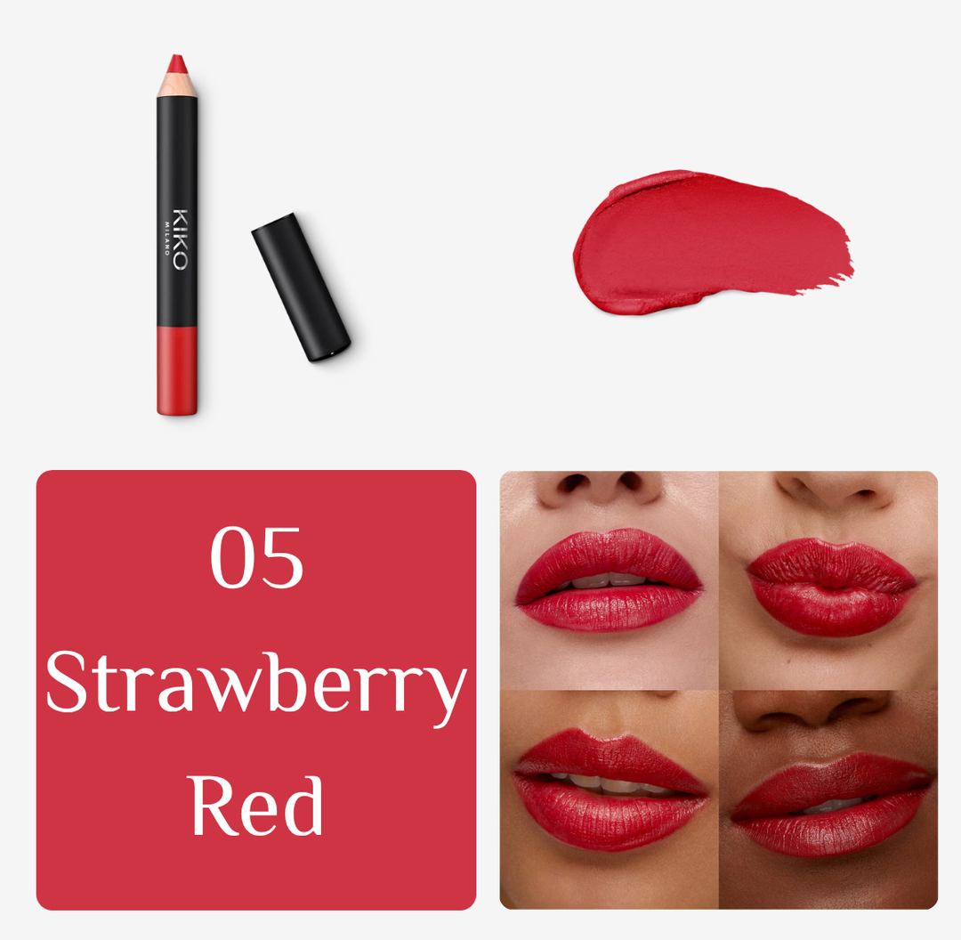 Kiko Milano Smart Fusion Matte Lip Crayon - 1.6g | كيكو قلم تحديد شفاه سمارت فيوجن - 1.6غ