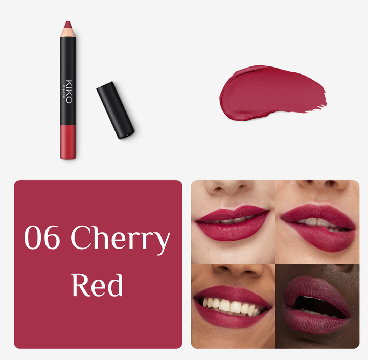 Kiko Milano Smart Fusion Matte Lip Crayon - 1.6g | كيكو قلم تحديد شفاه سمارت فيوجن - 1.6غ