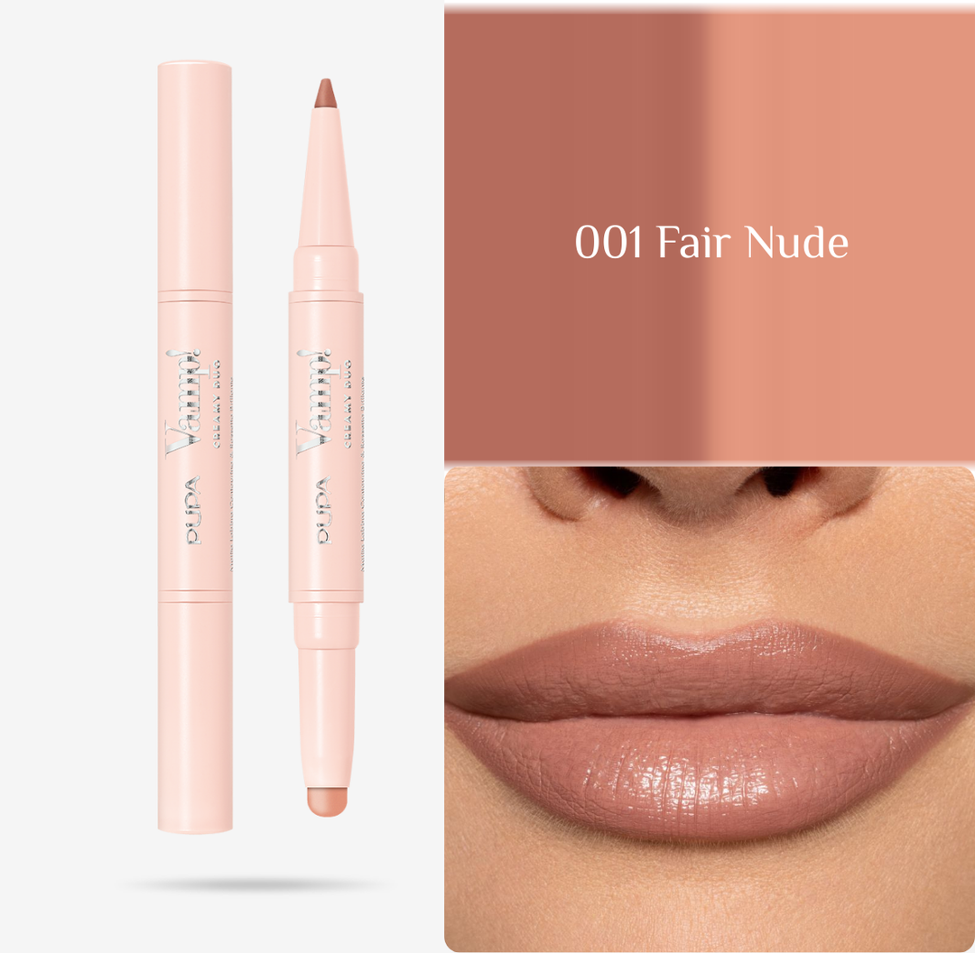 Pupa Vamp! Creamy Duo - 0.2g | بوبا أحمر شفاه و محدد شفاه كريمي - 0.2 غرام