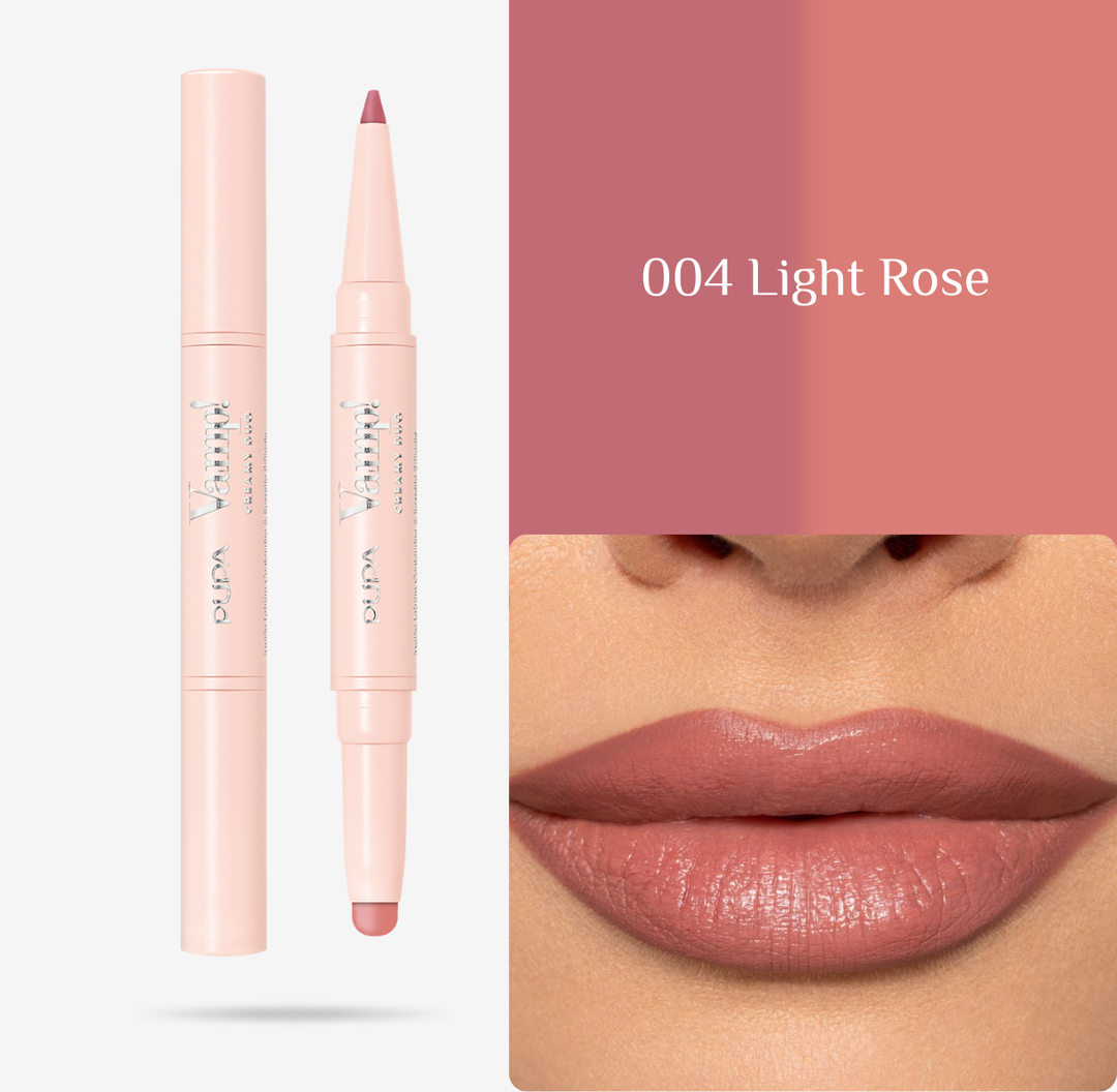 Pupa Vamp! Creamy Duo - 0.2g | بوبا أحمر شفاه و محدد شفاه كريمي - 0.2 غرام