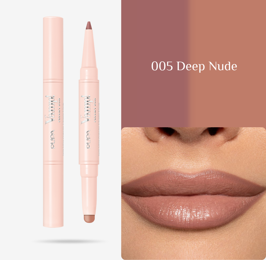 Pupa Vamp! Creamy Duo - 0.2g | بوبا أحمر شفاه و محدد شفاه كريمي - 0.2 غرام