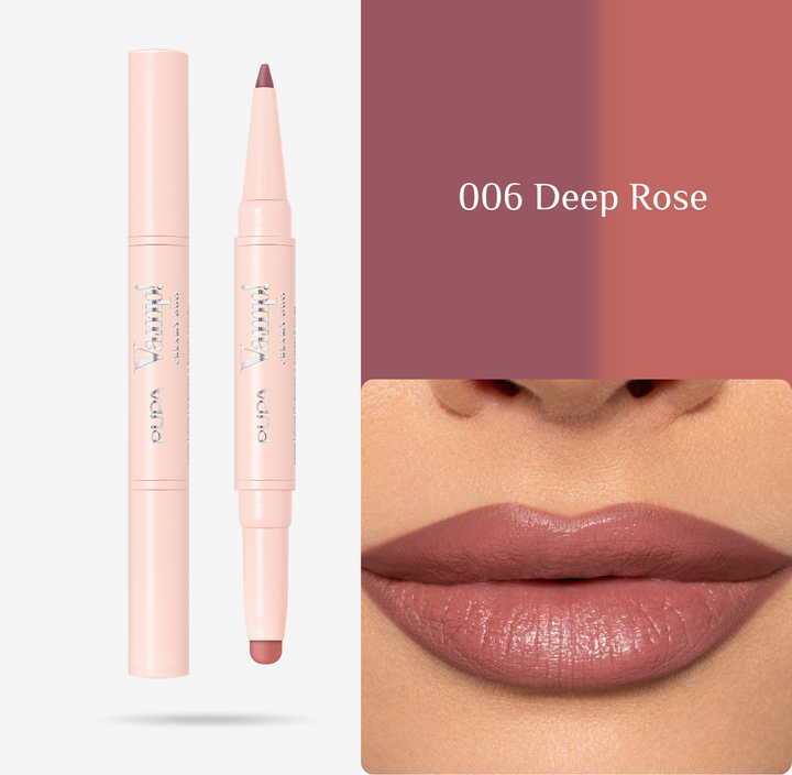 Pupa Vamp! Creamy Duo - 0.2g | بوبا أحمر شفاه و محدد شفاه كريمي - 0.2 غرام