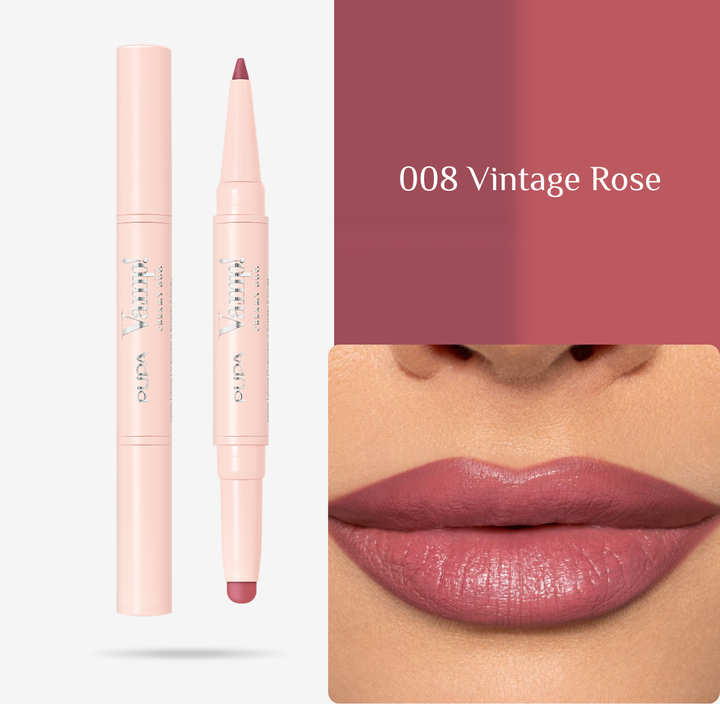 Pupa Vamp! Creamy Duo - 0.2g | بوبا أحمر شفاه و محدد شفاه كريمي - 0.2 غرام