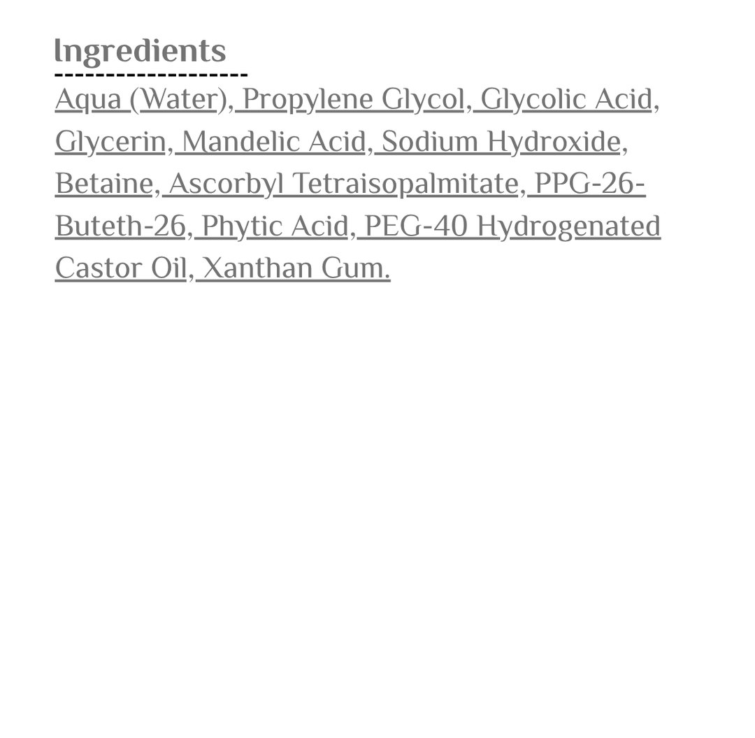 Lirene Glass Effect Intensive Brightening Acid Serum - 30ml |ليرين غلاس إفكت سيروم حمضي مكثف لتفتيح البشرة – 30 مل