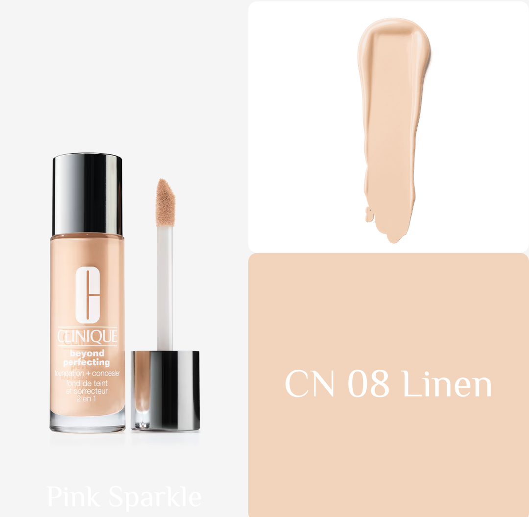 Clinique Beyond Perfecting Lightweight Liquid Foundation + Concealer - 30ml | كلينك فاونديشن وكونسيلر بتركيبة سائلة وتغطية كاملة - 30 مل