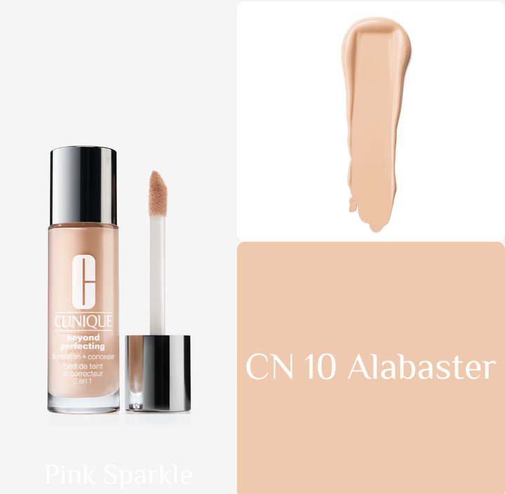 Clinique Beyond Perfecting Lightweight Liquid Foundation + Concealer - 30ml | كلينك فاونديشن وكونسيلر بتركيبة سائلة وتغطية كاملة - 30 مل