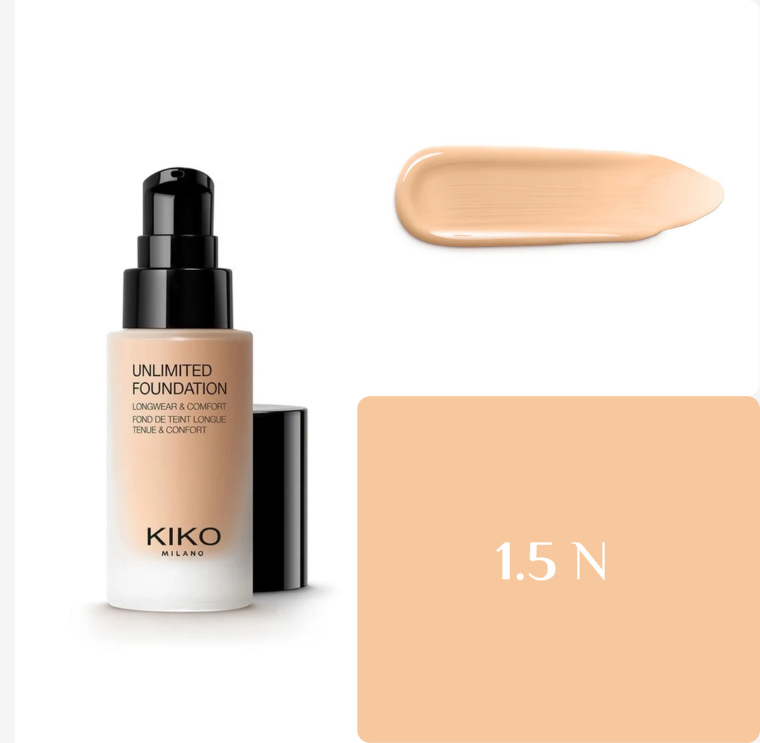 KIKO Milano Unlimited Foundation Longwear & Comfort - 30ml | كيكو فاونديشن غير محدود - 30مل