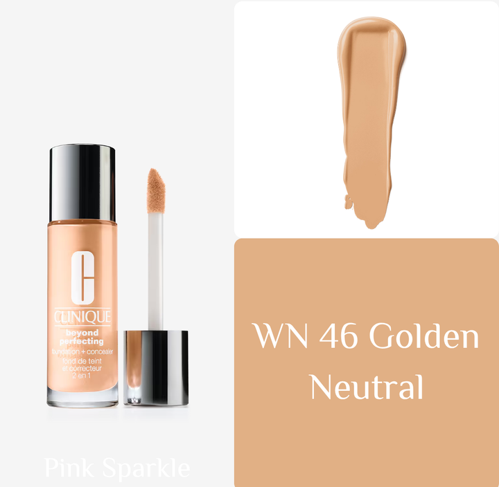 Clinique Beyond Perfecting Lightweight Liquid Foundation + Concealer - 30ml | كلينك فاونديشن وكونسيلر بتركيبة سائلة وتغطية كاملة - 30 مل