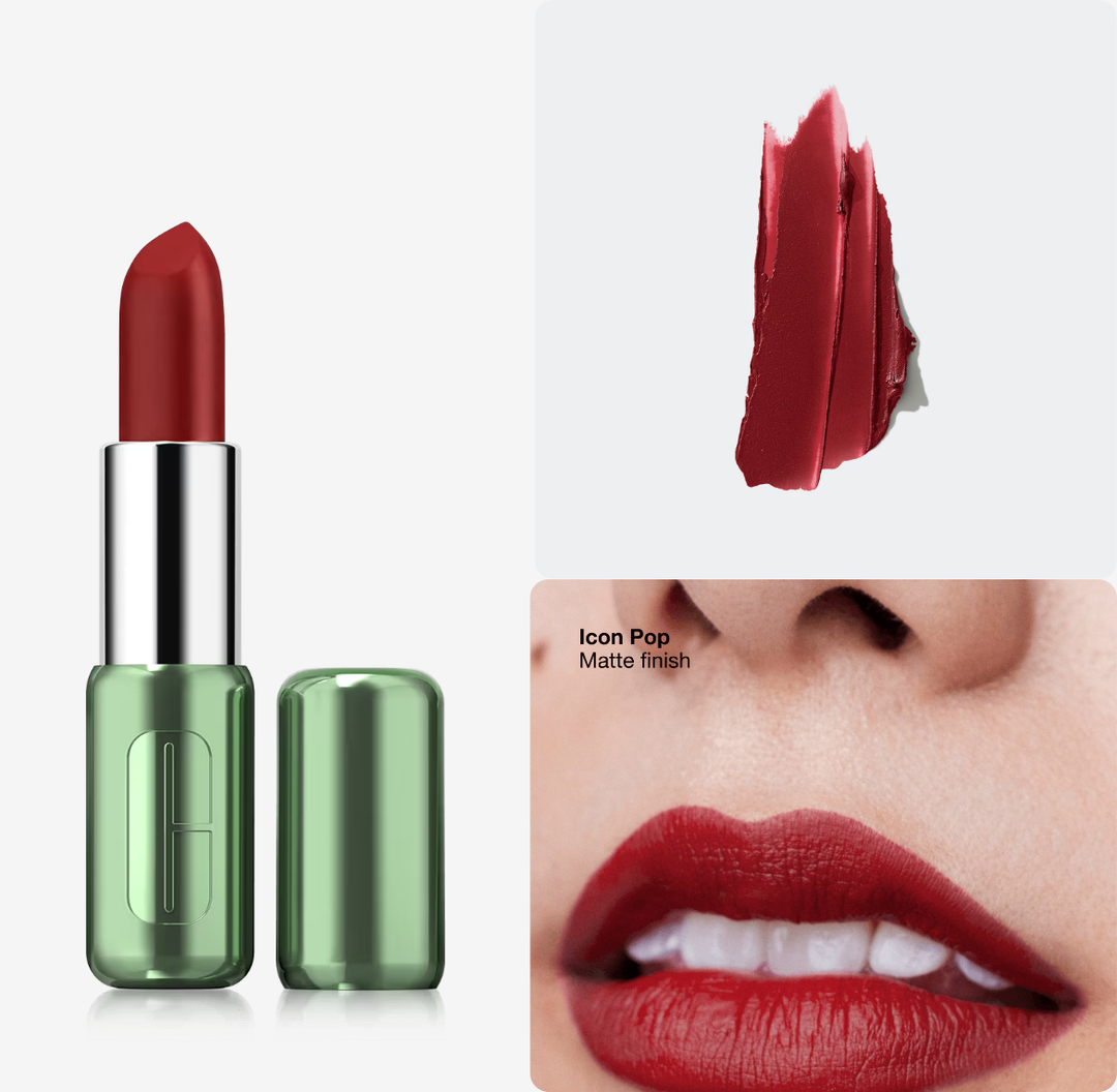 Clinique Pop Longwear Lipstick Matte - 3.9g | كلينك أحمر شفاه طويل الثبات بلمسة مطفية - 3.9 غ