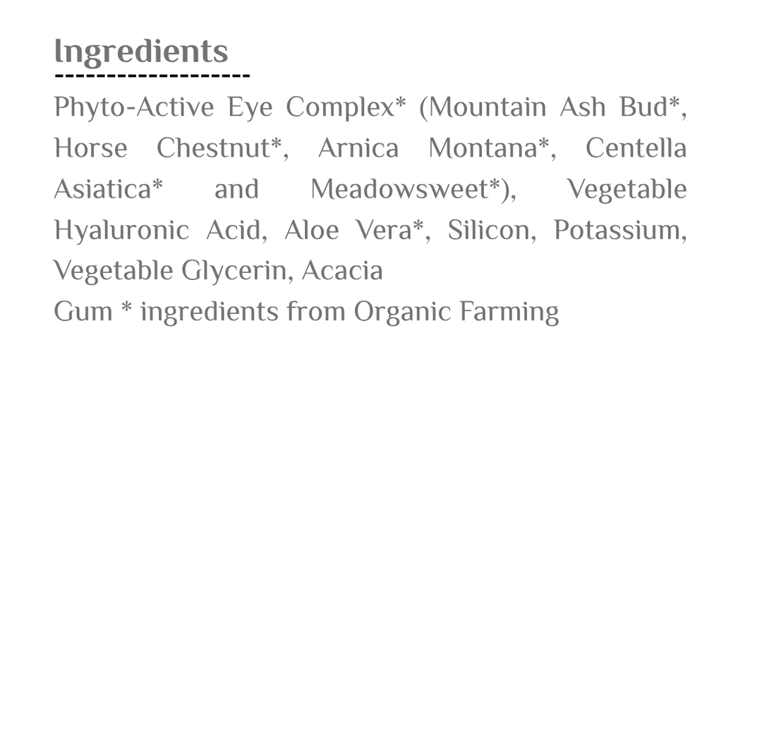 PHYT'S SÉRUM DÉFROISSANT YEUX Organic Naturelle - 15g | فايتس سيروم شد وترطيب العينين عضوي- 15غ
