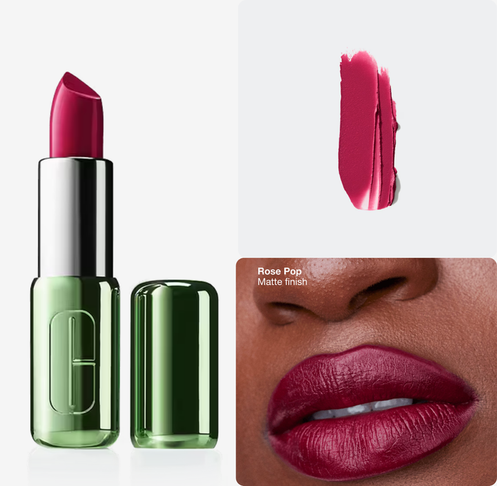 Clinique Pop Longwear Lipstick Matte - 3.9g | كلينك أحمر شفاه طويل الثبات بلمسة مطفية - 3.9 غ