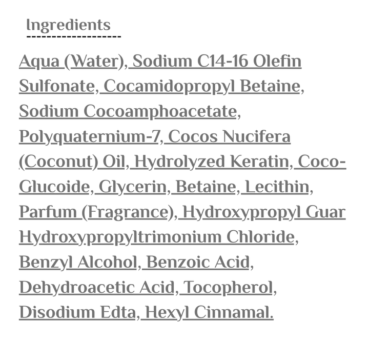 RoseBaie Shampooing Keratine & Coco - 500ml | روزباي شامبو بالكيراتين وجوز الهند لترطيب الشعر - 500 مل