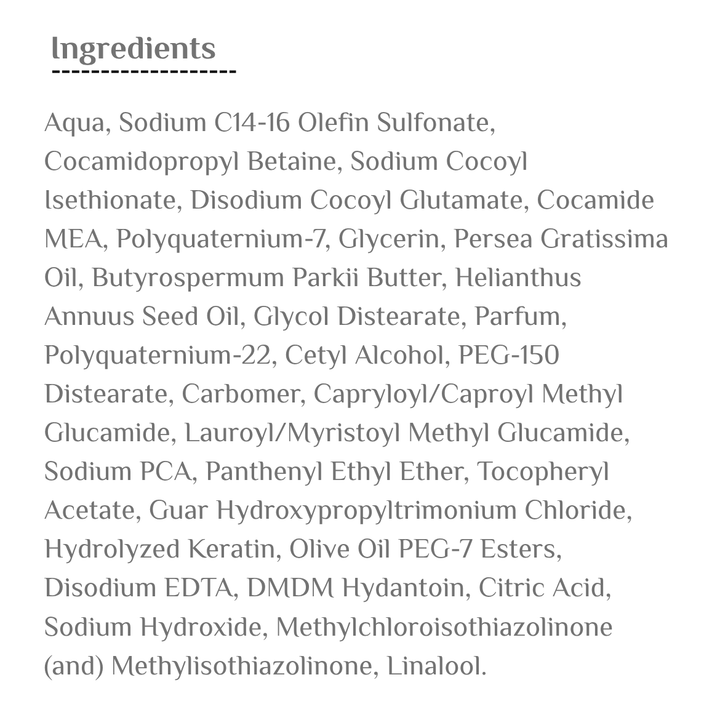 COSMO COSMETICS SHAMPOO AVOCADO & SHEA BUTTER SOF - 480ml | كوزمو شامبو مرطب افوكادو وزبدة الشيا - 480مل