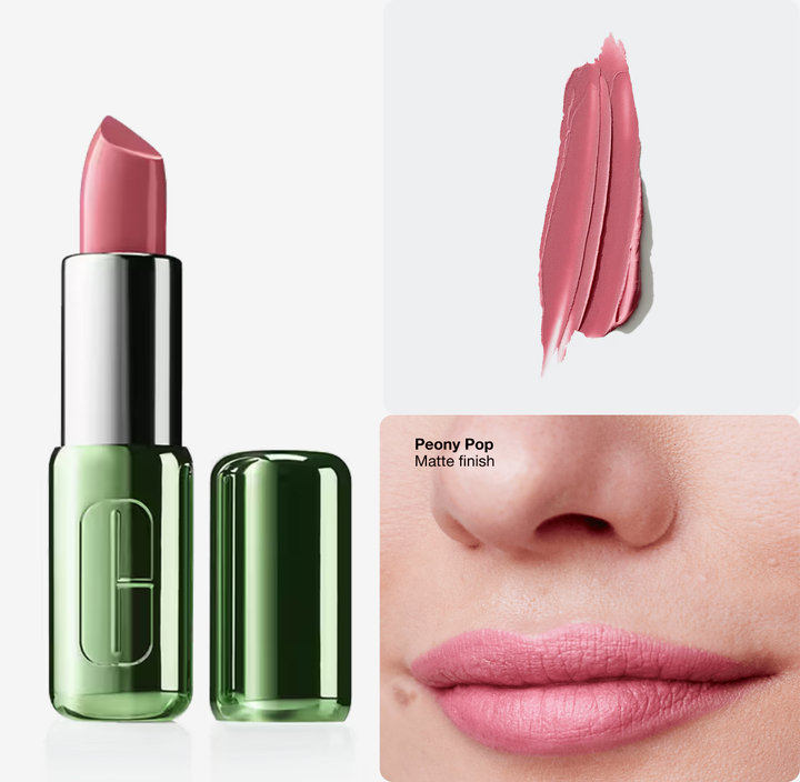 Clinique Pop Longwear Lipstick Matte - 3.9g | كلينك أحمر شفاه طويل الثبات بلمسة مطفية - 3.9 غ