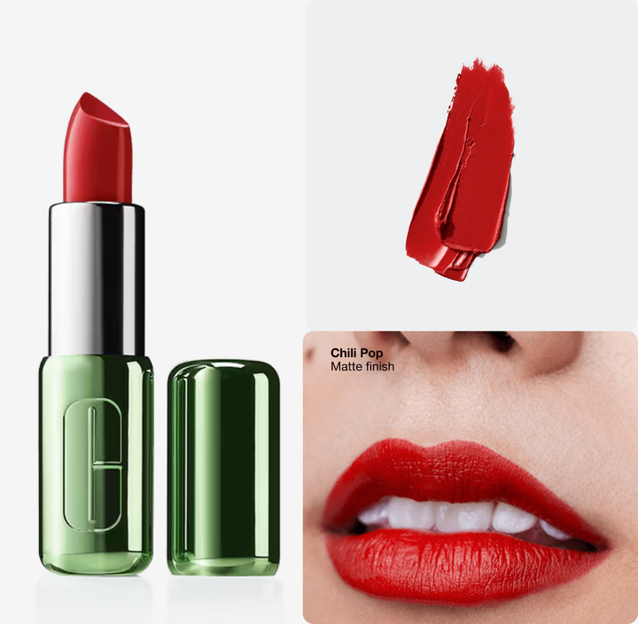 Clinique Pop Longwear Lipstick Matte - 3.9g | كلينك أحمر شفاه طويل الثبات بلمسة مطفية - 3.9 غ