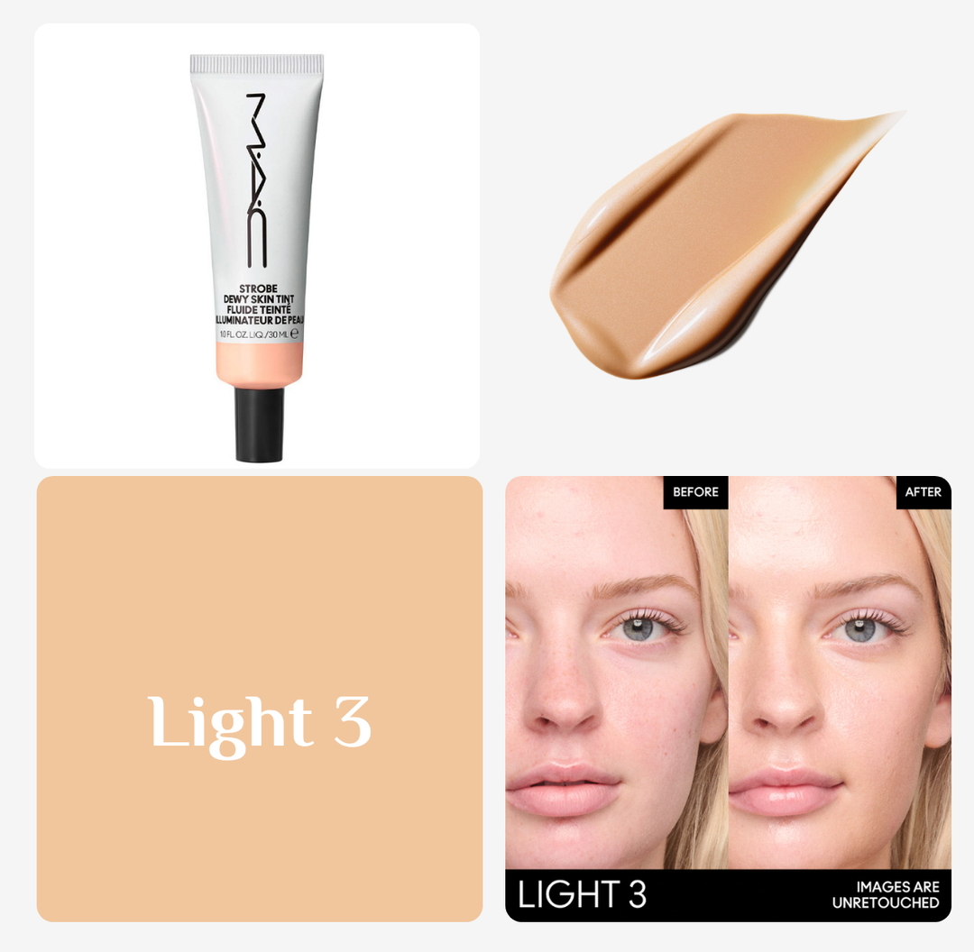 MAC Strobe Dewy Skin Tint Fluide Teinte - 30ml | ماك فاونديشن مرطب سكين ديوي - 30مل