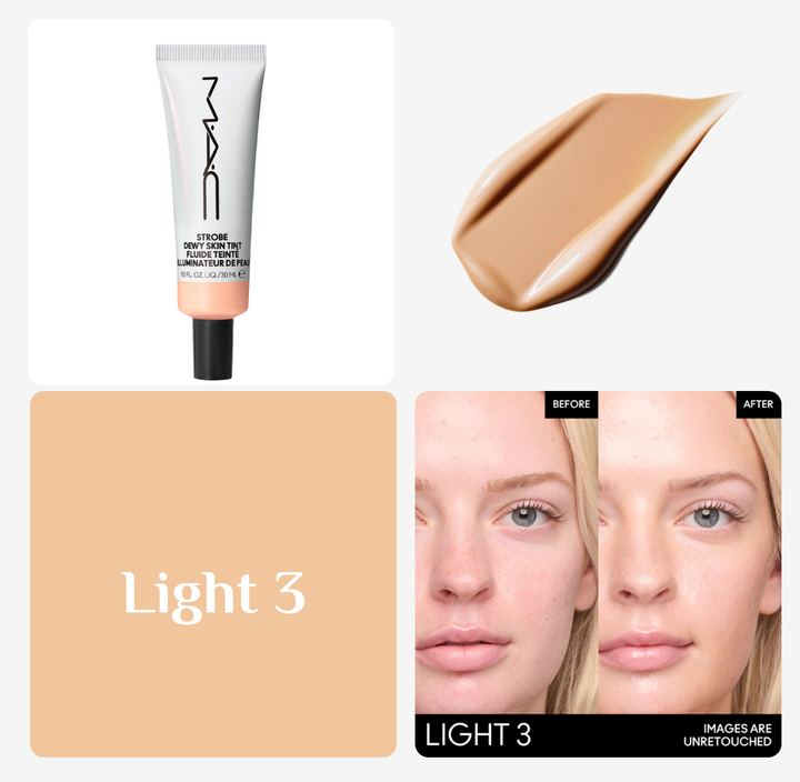 MAC Strobe Dewy Skin Tint Fluide Teinte - 30ml | ماك فاونديشن مرطب سكين ديوي - 30مل