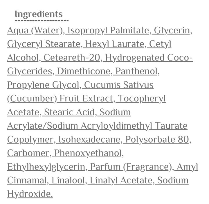 ziaja Cucumber Face Cream - 50ml | جايا كريم مرطب للبشرة الدهنية بخلاصة الخيار - 50 مل