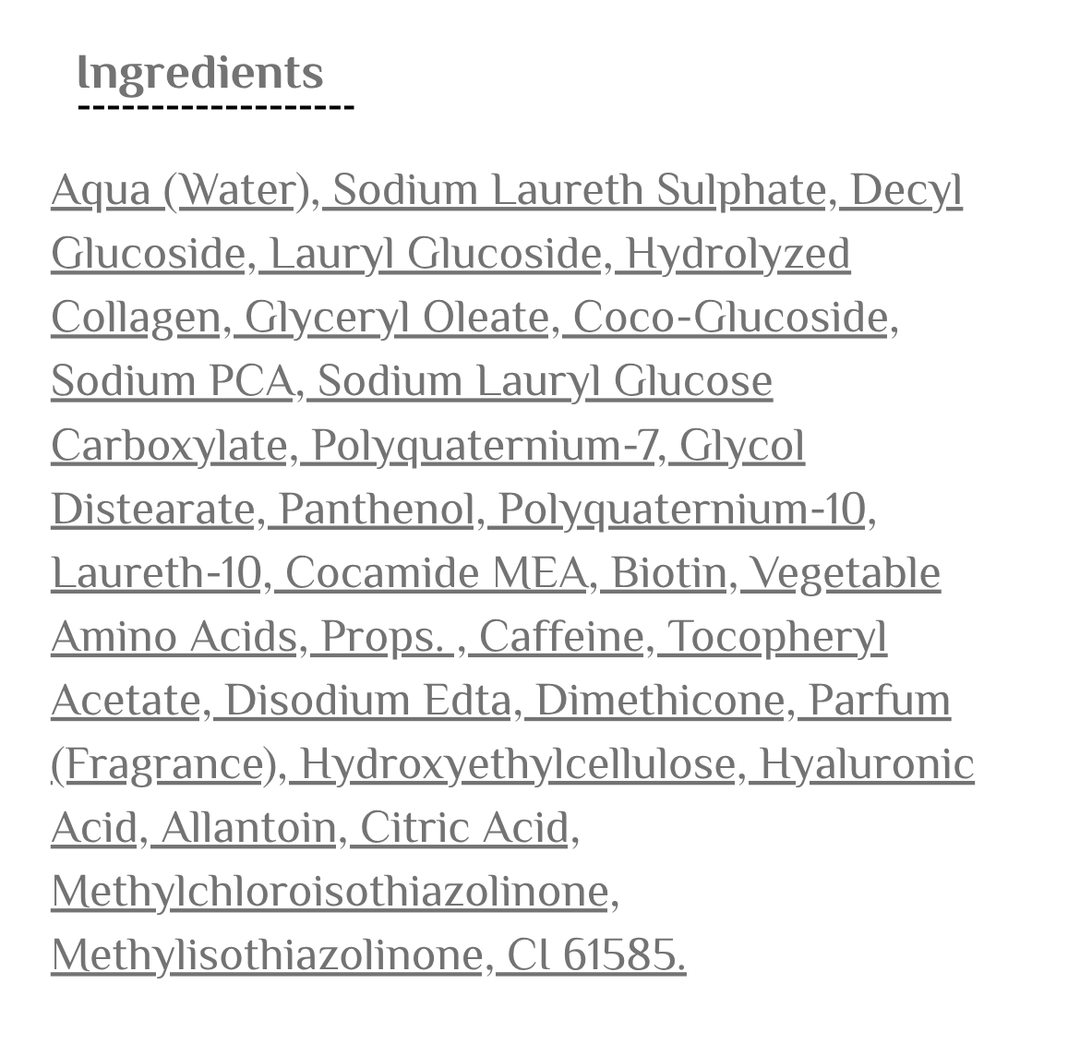 GREEN LABEL Biotin Shampoo Collagen - 400ml | غرين ليبل شامبو كولاجين و البيوتين - 400مل