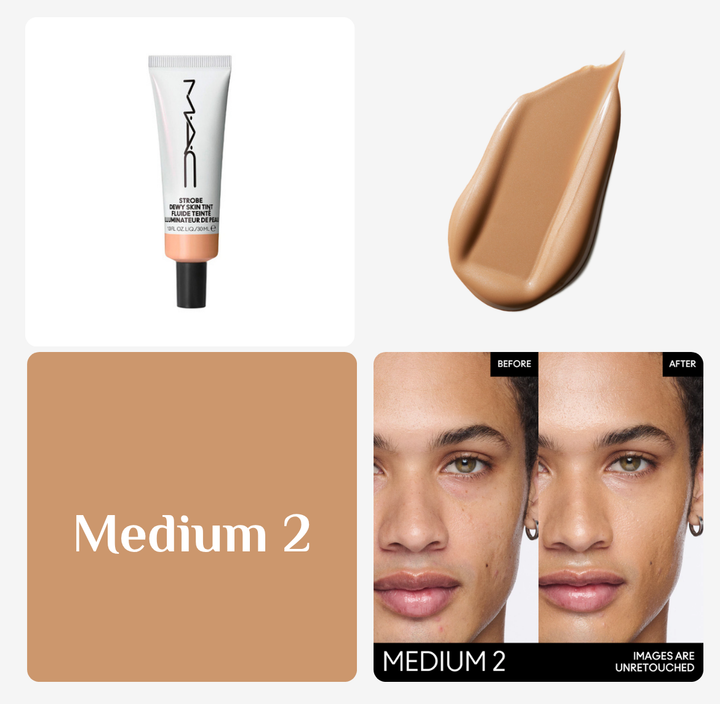 MAC Strobe Dewy Skin Tint Fluide Teinte - 30ml | ماك فاونديشن مرطب سكين ديوي - 30مل