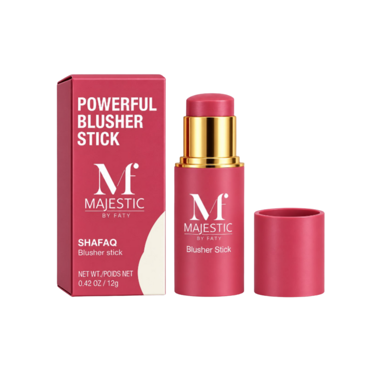 Majestic by Faty Shafaq Powerful Blusher Stick 12g pink blush makeup stick