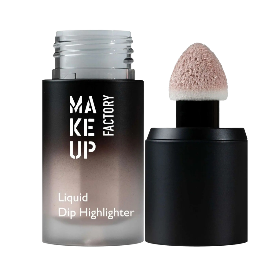 MAKE UP FACTORY Liquid Dip Highlighter makeup with applicator sponge, 5g.