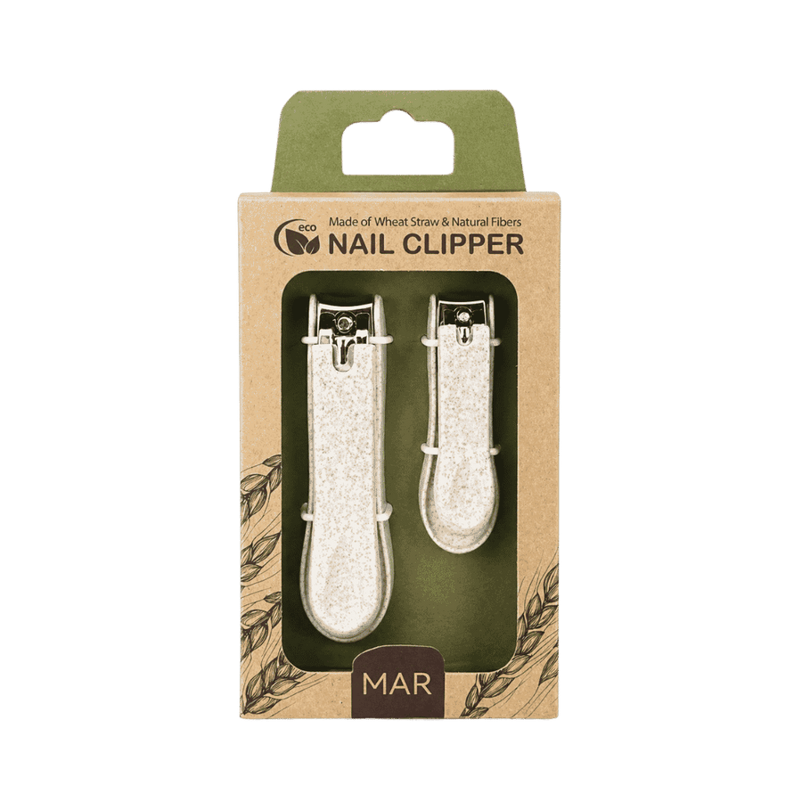 MAR eco nail clipper set made from wheat straw and natural fibers two-piece packaging