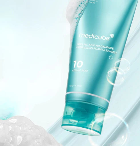 Medicube Azelaic Acid Niacinamide Deep Clean Foam Cleanser - 120g | ميديكيوب غسول فوم عميق بحمض الأزيليك والنياسيناميد - 120 غرام