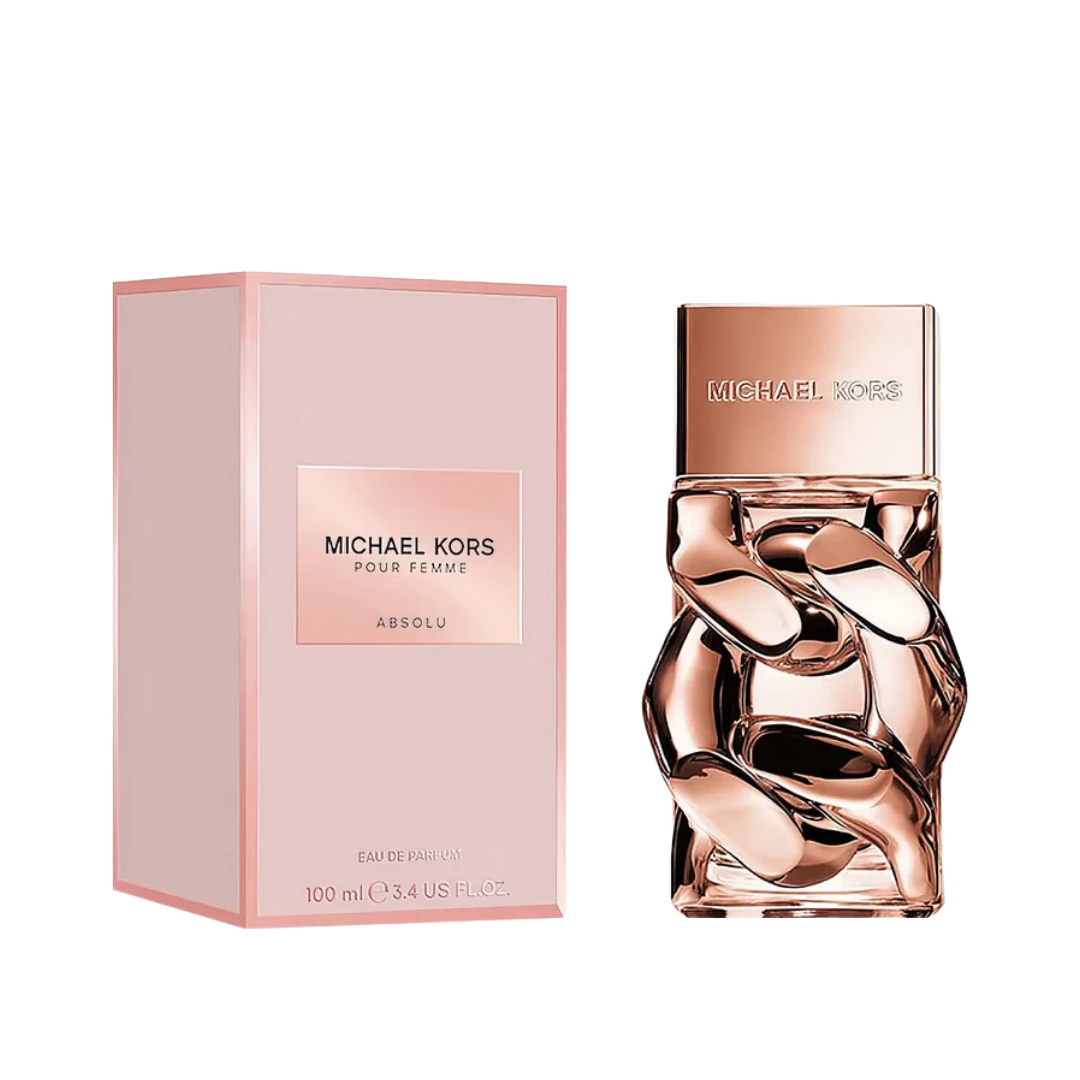 Michael Kors Pour Femme Absolu eau de parfum 100 ml bottle with matching pink box packaging