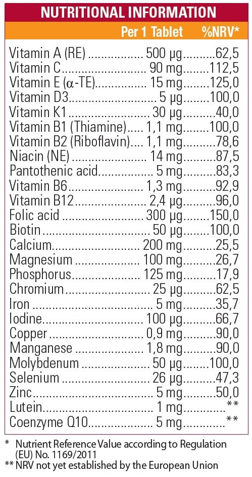 MADDOX Multivitamin Mineral Supplement - 30 Tablets | مادوكس مادوفيت مكمل غذائي متعدد الفيتامينات والمعادن - 30 قرص