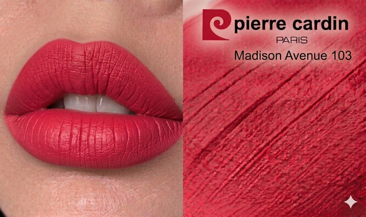 Pierre Cardin Staylong Lipcolor-Kissproof - 5ml | بيير كاردان أحمر شفاه سائل مات  - 5مل