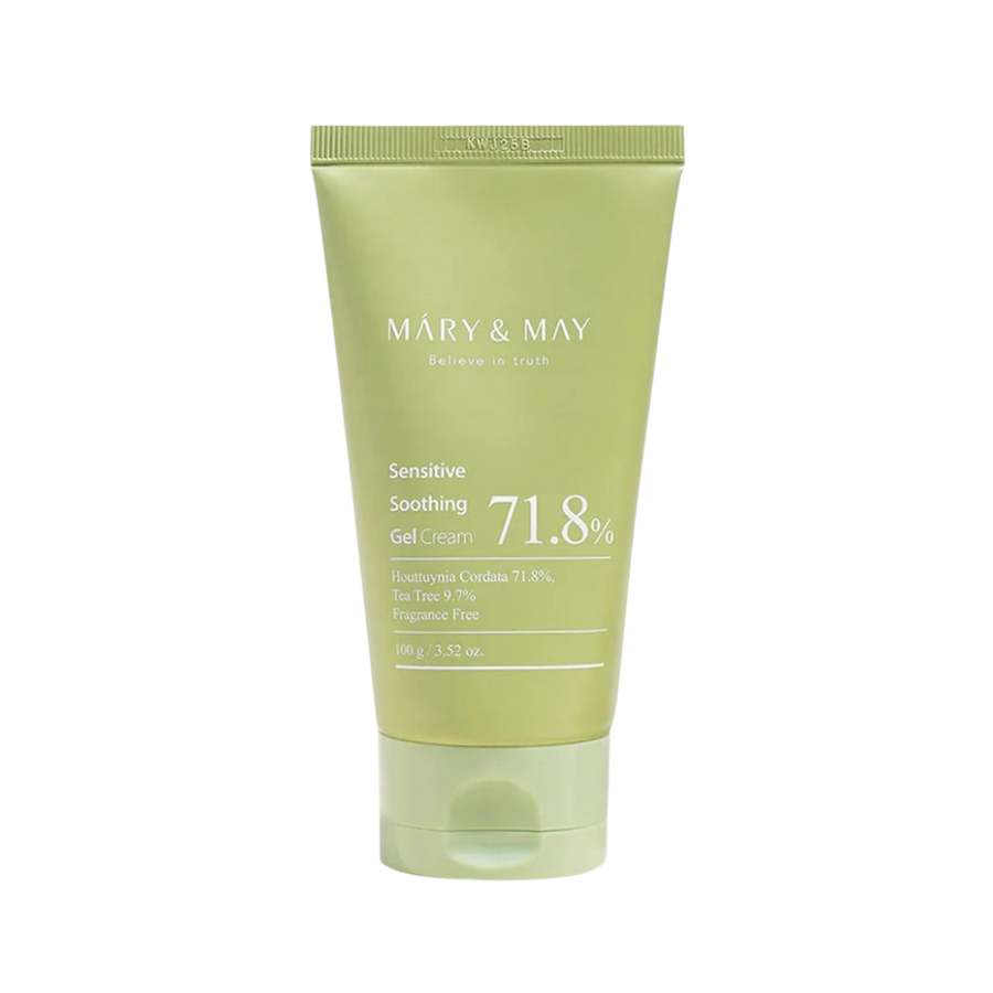 Mary&May Sensitive Soothing Gel Cream 100g green squeeze tube with flip cap and white label