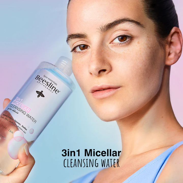Beesline 3 in 1 Micellar Cleansing Water - 400ml |  بيزلين ماء منظف ميسيلار 3 في 1 - 400 مل