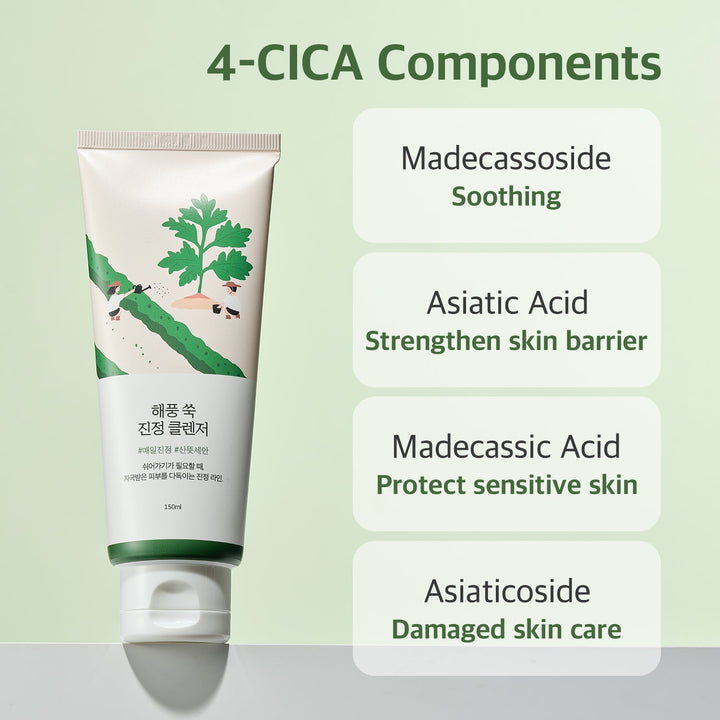 Round Lab Mugwort Calming Cleanser - 150ml | باين غسول سيكا مهدئ - 150مل #4
