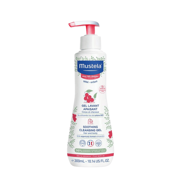 Mustela Soothing Cleansing Gel - 300ml | موستيلا جل تنظيف مهدئ للشعر والجسم - 300مل
