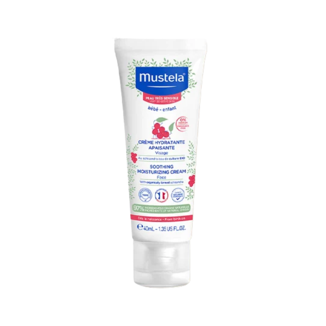 Mustela Soothing Moisturizing Cream Face - 40ml | موستيلا كريم مرطب مهدئ للوجه - 40مل