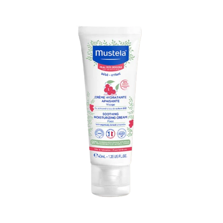 Mustela Soothing Moisturizing Cream Face - 40ml | موستيلا كريم مرطب مهدئ للوجه - 40مل