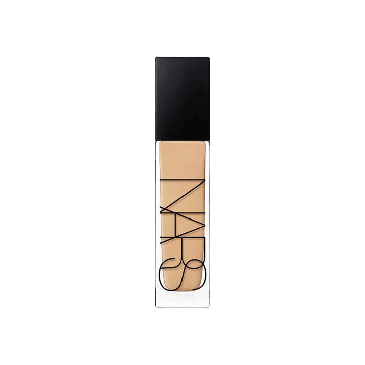NARS Natural Radiant Longwear Foundation in Punjab shade with black cap and glass bottle
