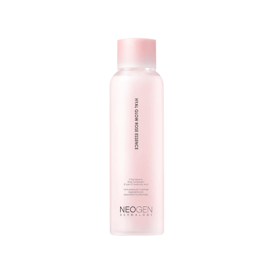 NEOGEN Dermalogy Hyal Glow Rose Essence skincare bottle 160ml pink packaging