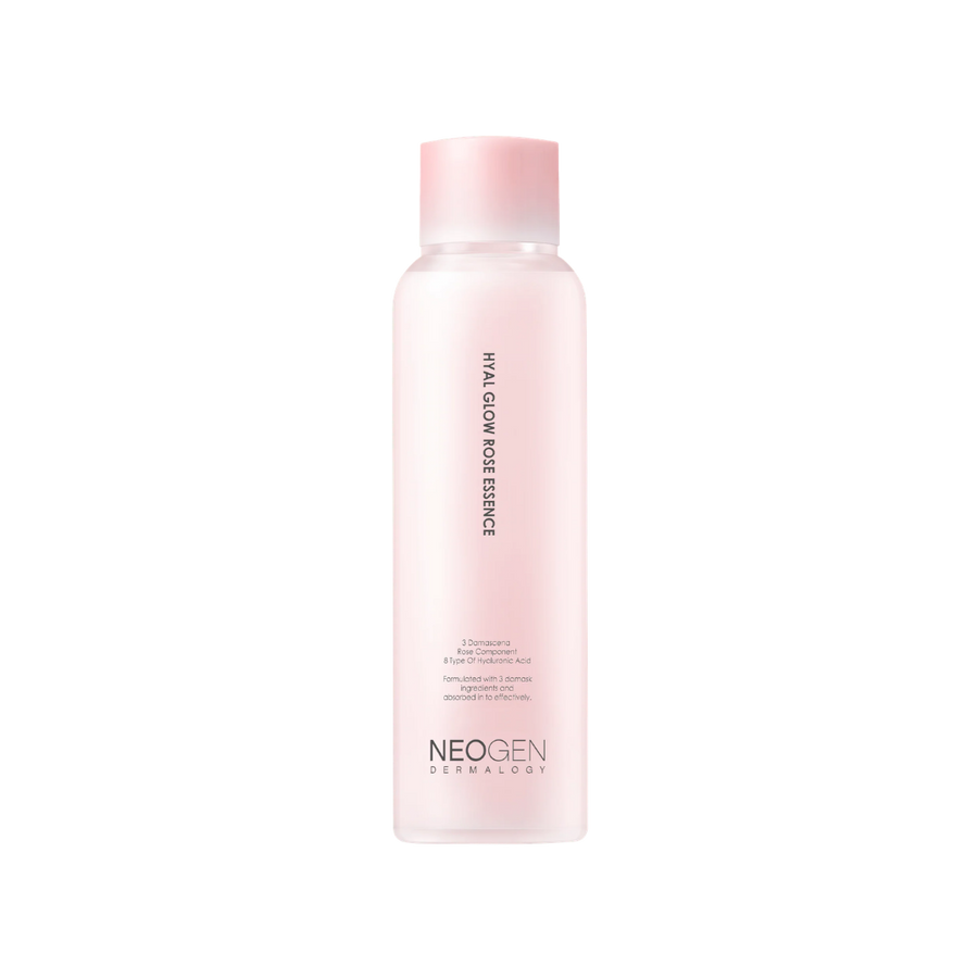 NEOGEN Dermalogy Hyal Glow Rose Essence skincare bottle 160ml pink packaging