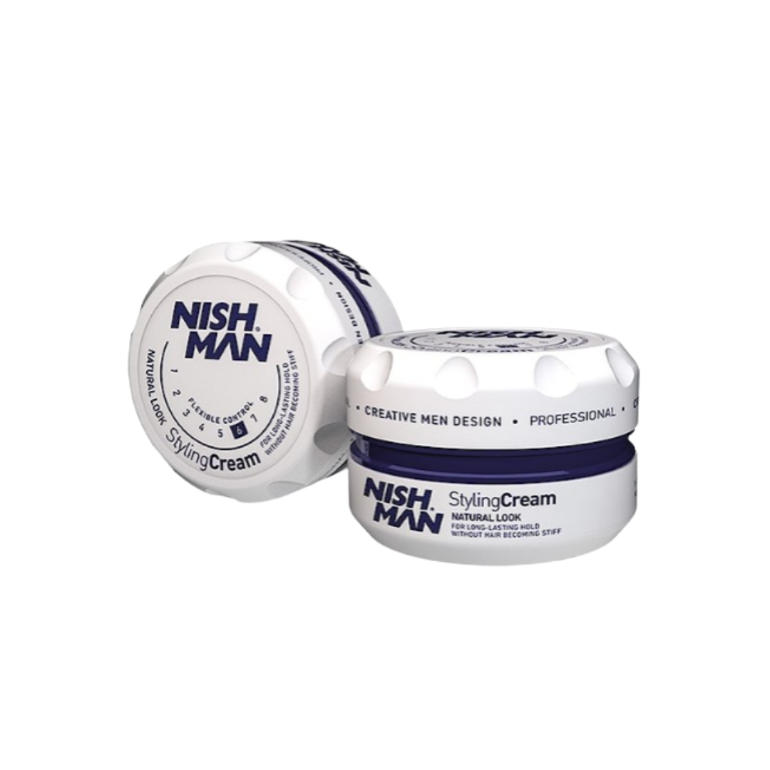 NISH MAN Styling Cream Natural Look  - 150ml| نايش مان  كريم تصفيف الشعر للرجال -150 مل